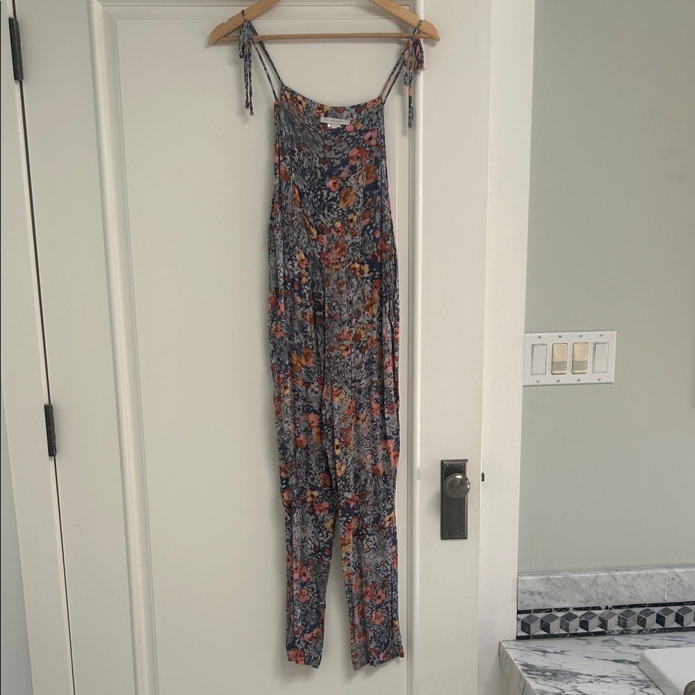 Olivaceous Multicolor Floral Jumpsuit